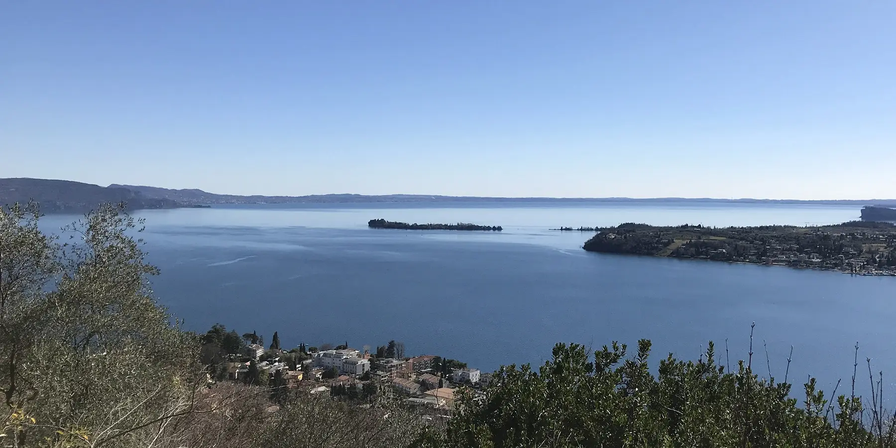Panorama of Lake Garda from the villa